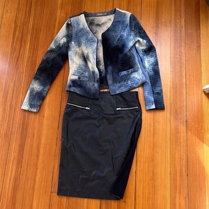 Designer, Italian to piece skirt and jacket set